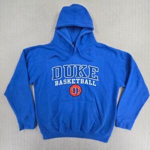 TRT Duke Blue Devils Hoodie Sweatshirt Mens Medium Blue Fleece Basketball